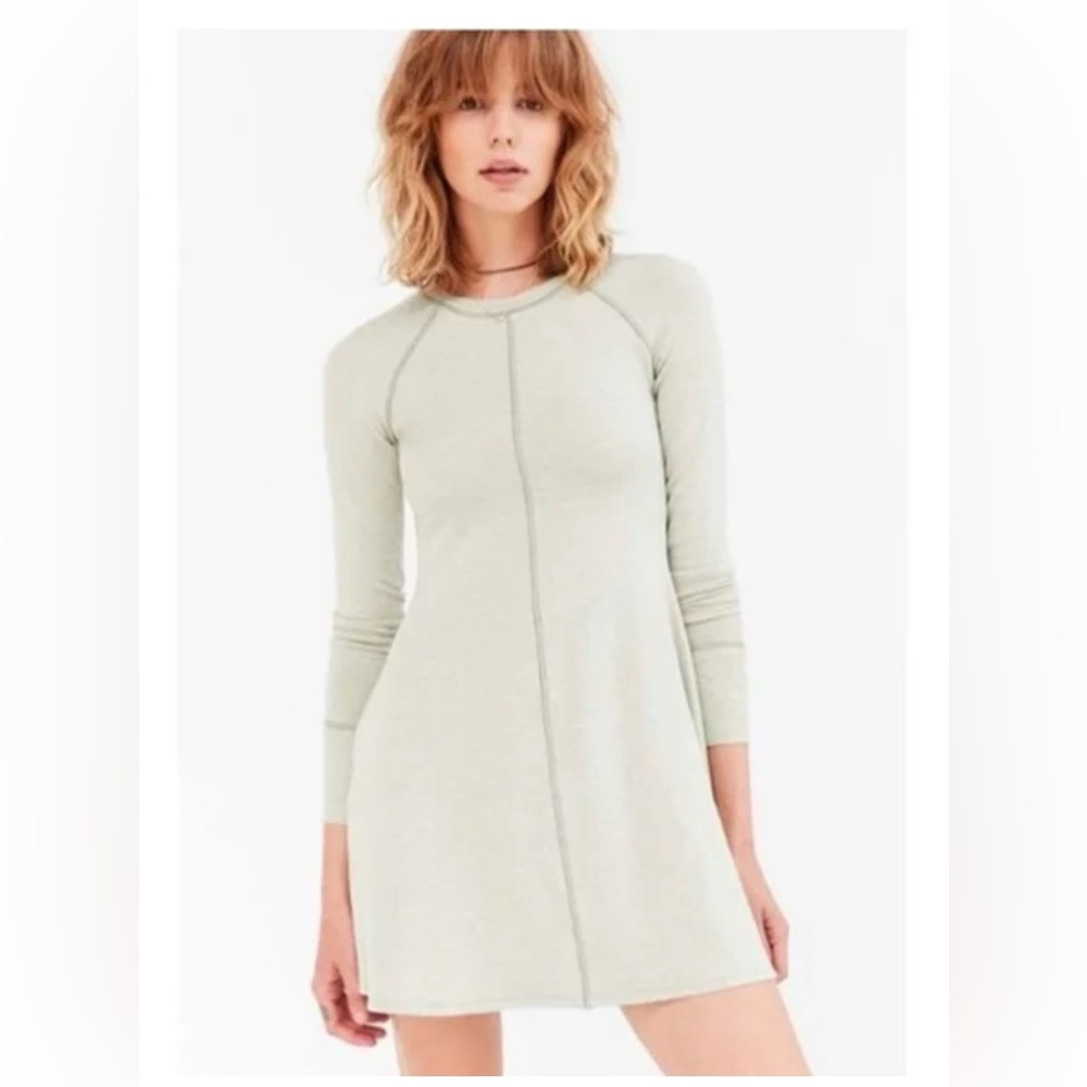 BDG Sage Green Long‎ Sleeve Relax Dress Size M